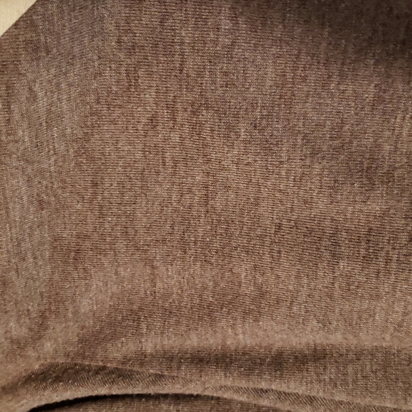 JNY brown heather XL long sleeve tee, lace bottom - Picture 6 of 6